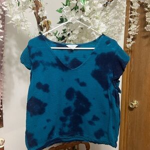Blue Tie-Dye Women's Top